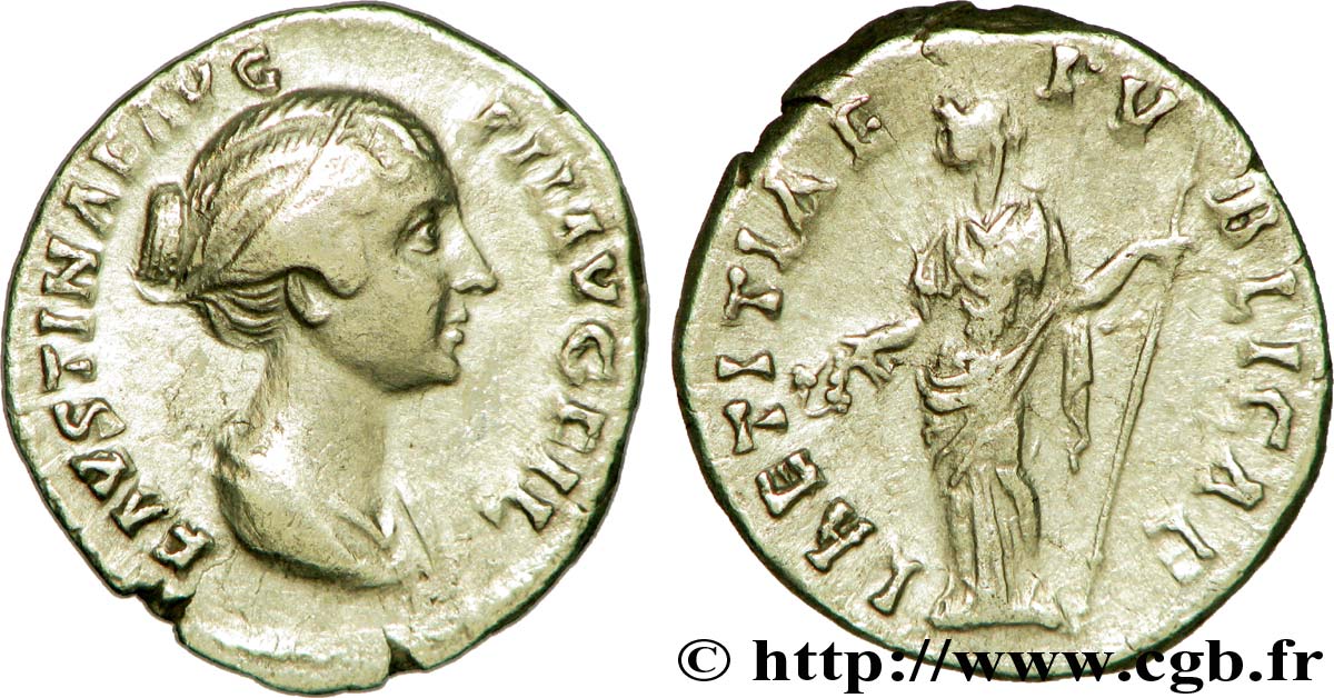 FAUSTINE JEUNE Denier TTB+