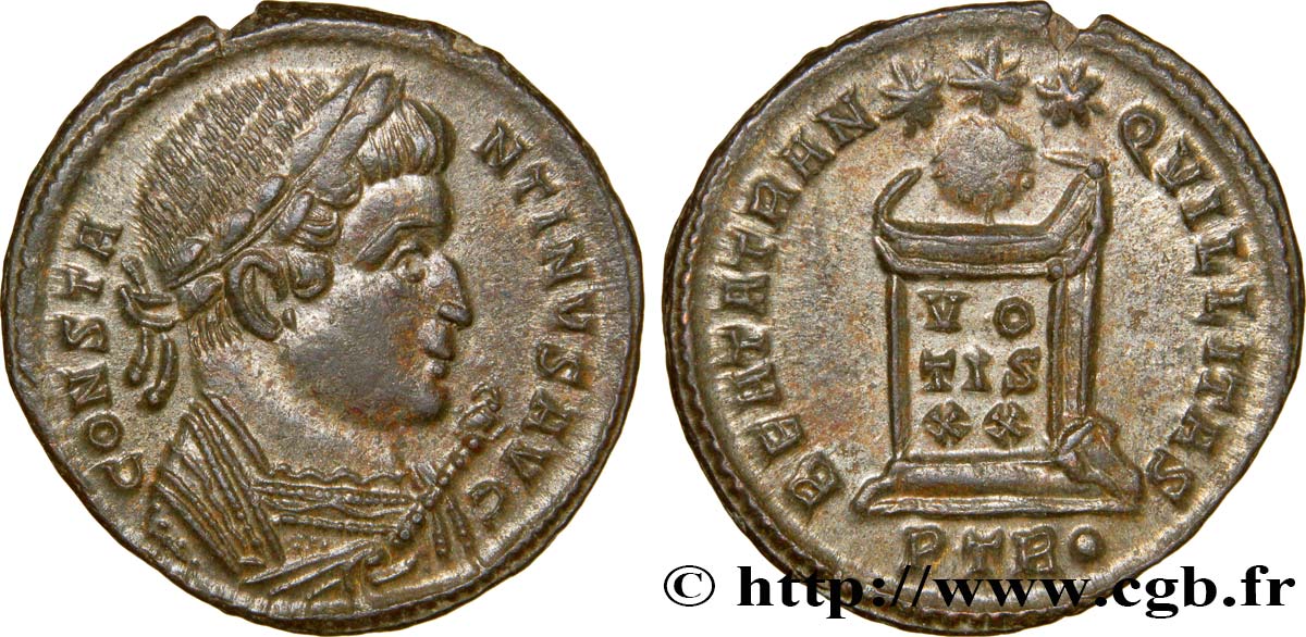 CONSTANTIN Ier LE GRAND Centenionalis ou nummus FDC