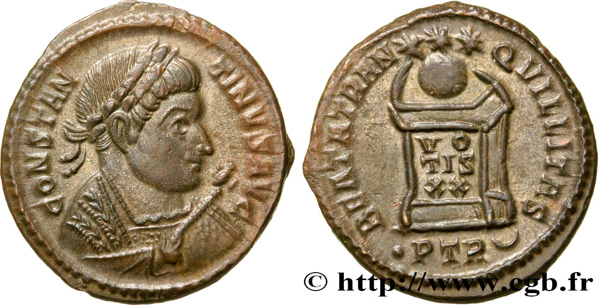 CONSTANTIN Ier LE GRAND Centenionalis ou nummus FDC