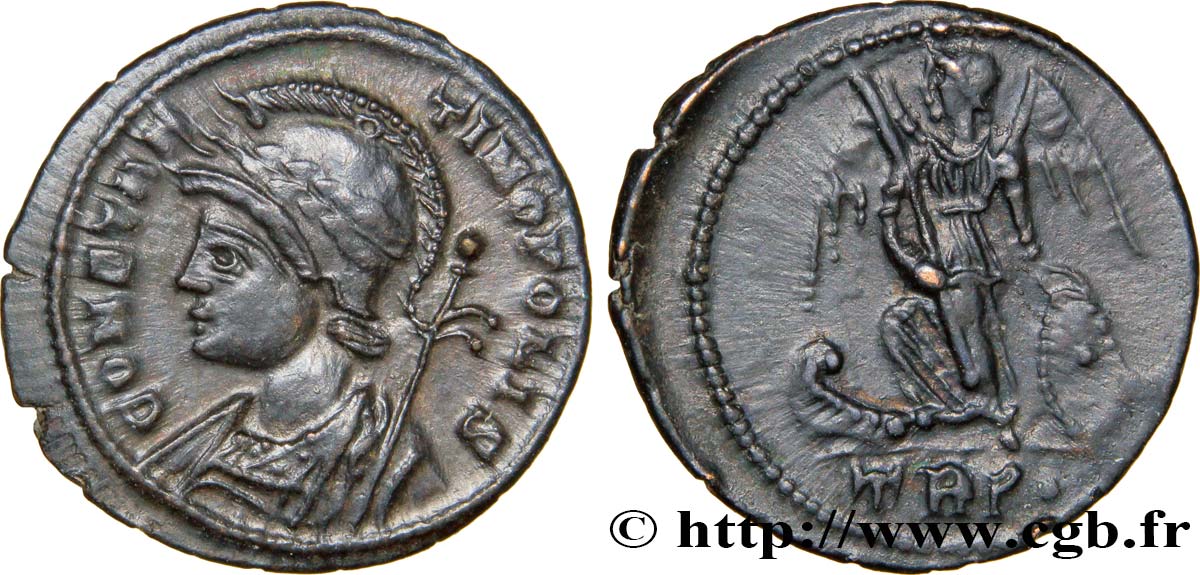 CONSTANTINOPLE Centenionalis ou nummus SPL