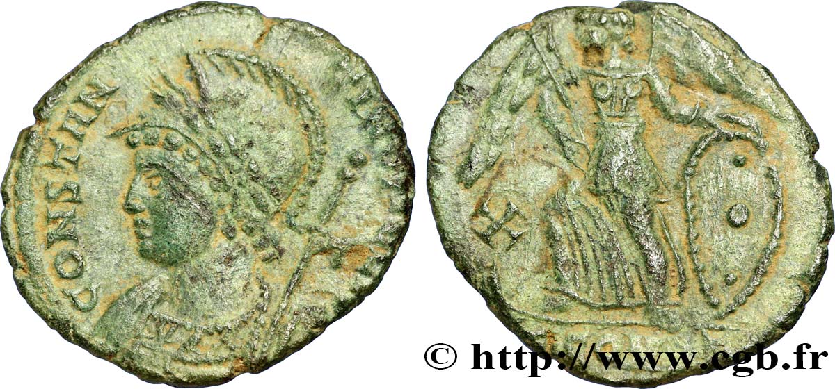 CONSTANTINOPLE Centenionalis ou nummus SUP/TTB+