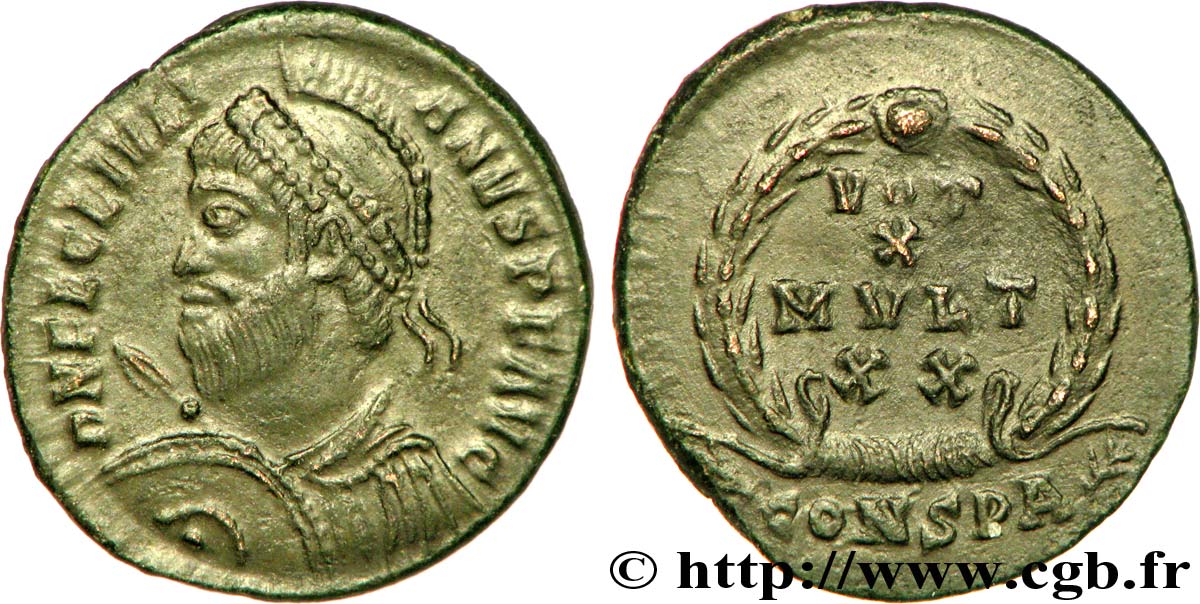 JULIEN II LE PHILOSOPHE Maiorina ou nummus, (PB, Æ 3) SPL