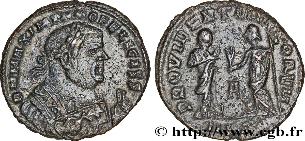 MAXIMIEN HERCULE Demi-follis ou demi-nummus SUP