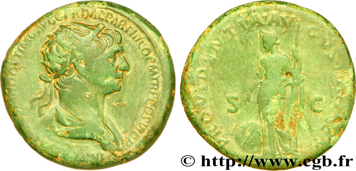 TRAJAN Dupondius TB+
