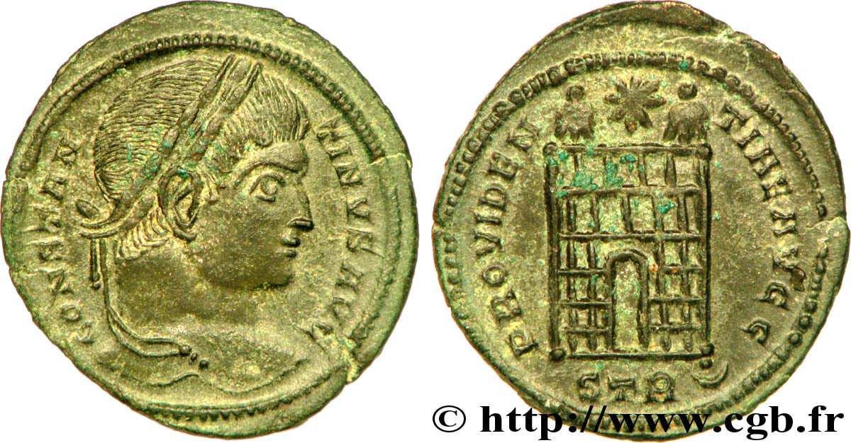 CONSTANTIN Ier LE GRAND Centenionalis ou nummus TTB+