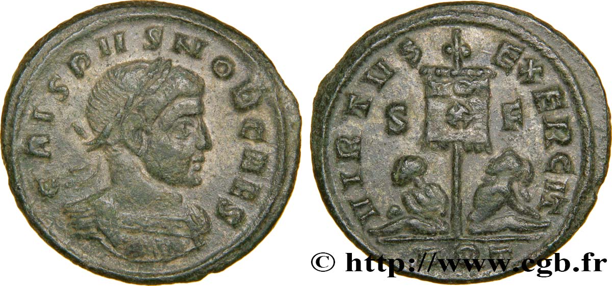 CRISPUS Centenionalis ou nummus TTB+