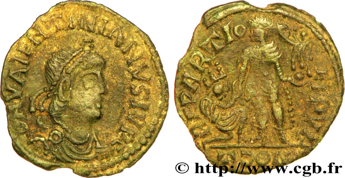 MAGNUS MAXIMUS Maiorina pecunia, (MB, Æ 2) SS/fVZ