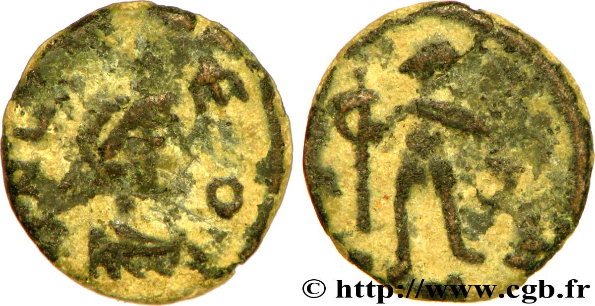 LÉON Ier Nummus (PBQ, Æ 4) TB+