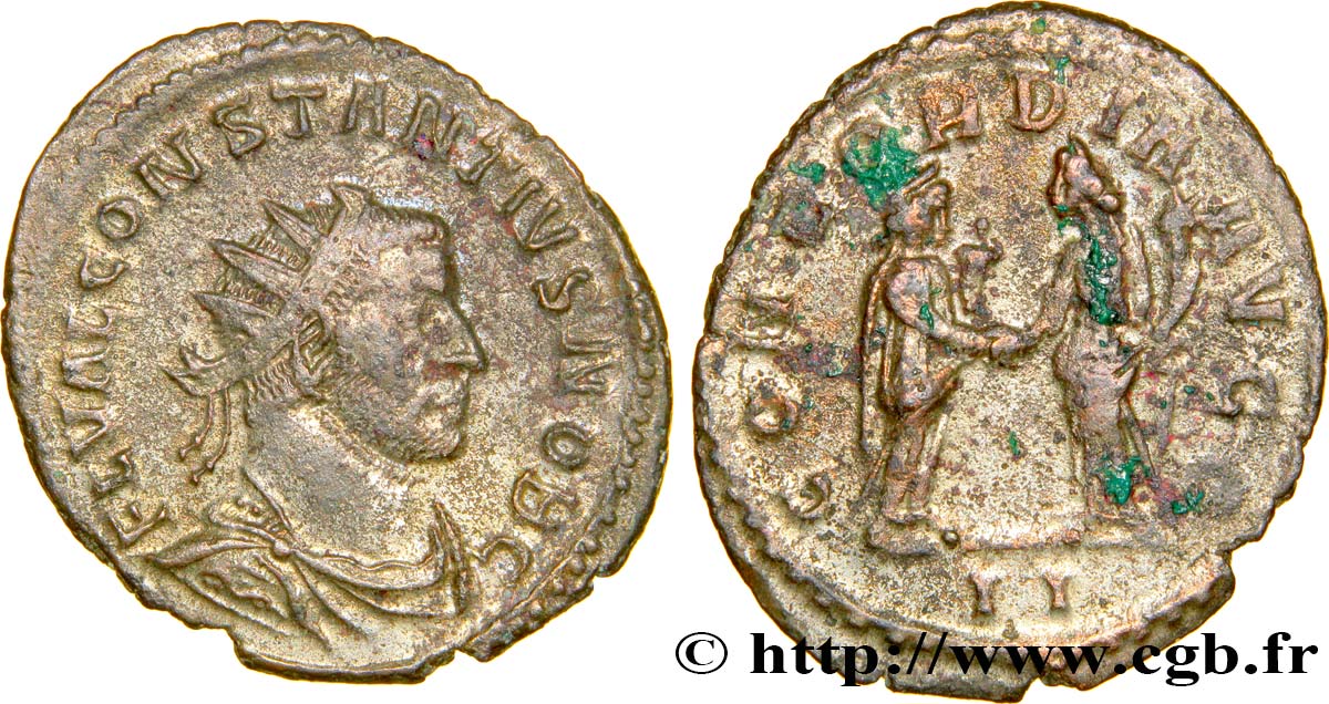 CONSTANCE Ier CHLORE Aurelianus TTB+
