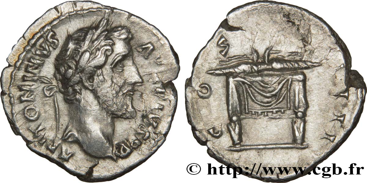 ANTONINO PIO Denier BB/q.SPL