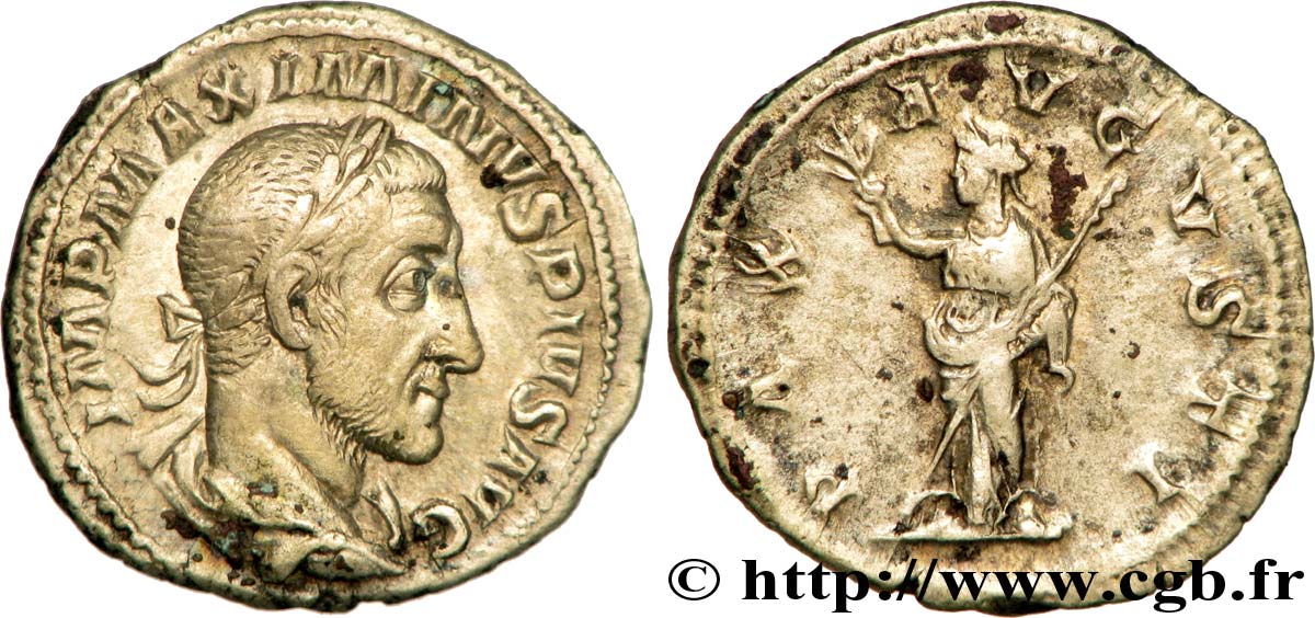 MAXIMIN Ier THRACE Denier TTB+/TTB