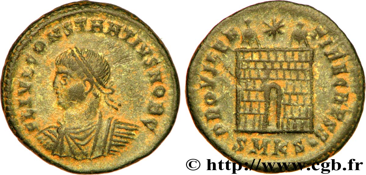 CONSTANCE II Centenionalis ou nummus TTB+