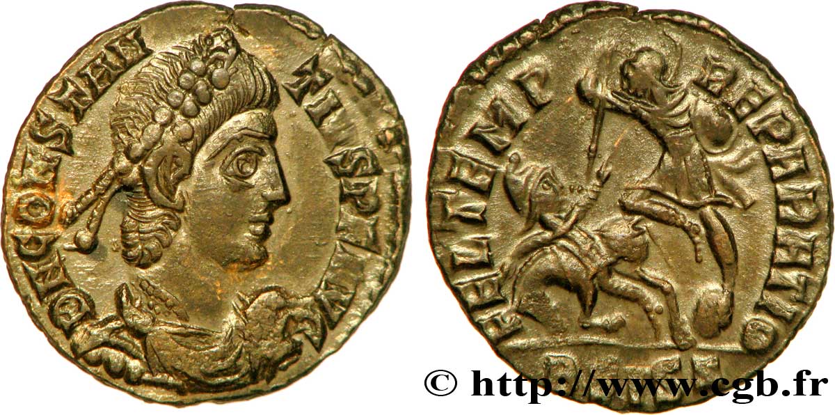 CONSTANCE II Maiorina réduite, (PB, Æ 3) SPL/SUP