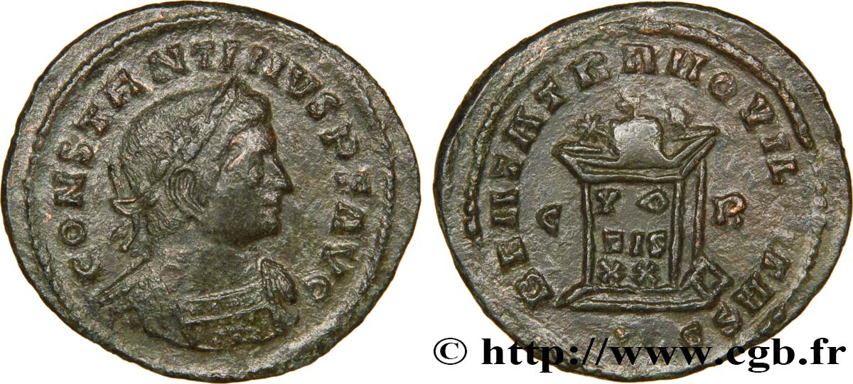 CONSTANTINO I EL MAGNO Centenionalis ou nummus MBC+