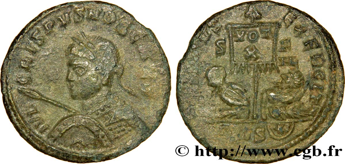 CRISPUS Centenionalis ou nummus TTB