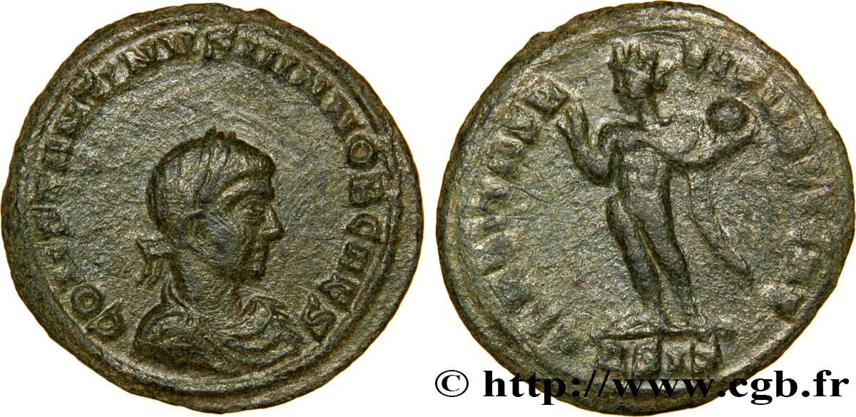 CONSTANTIN II Centenionalis ou nummus TTB+/TTB