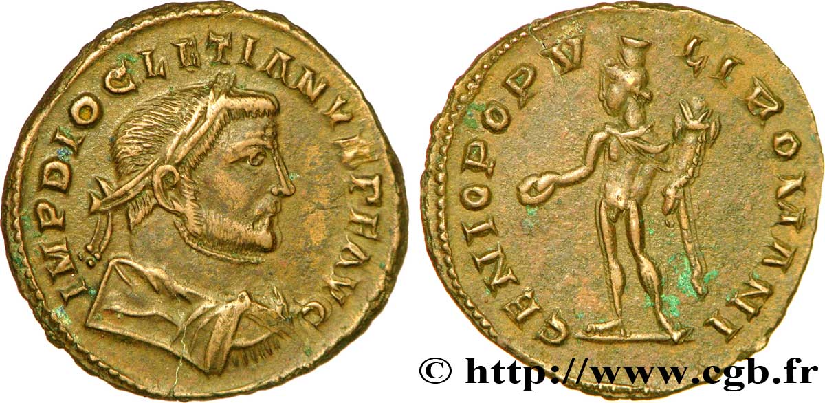 DIOCLETIAN Follis ou nummus AU