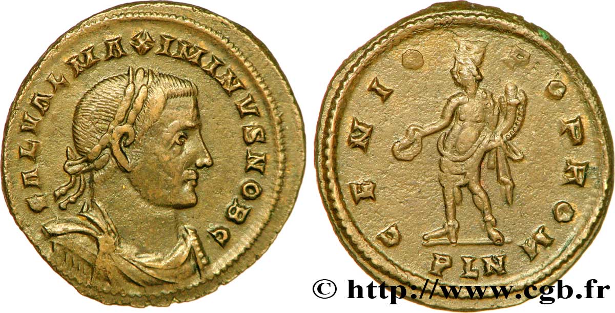 MAXIMIN II DAIA Follis ou nummus TTB+