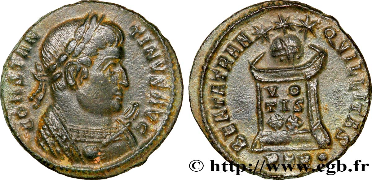 CONSTANTIN Ier LE GRAND Centenionalis ou nummus SUP