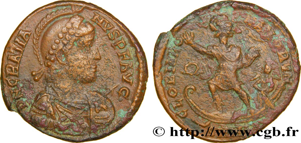 GRATIEN Maiorina pecunia, (MB, Æ 2) TTB