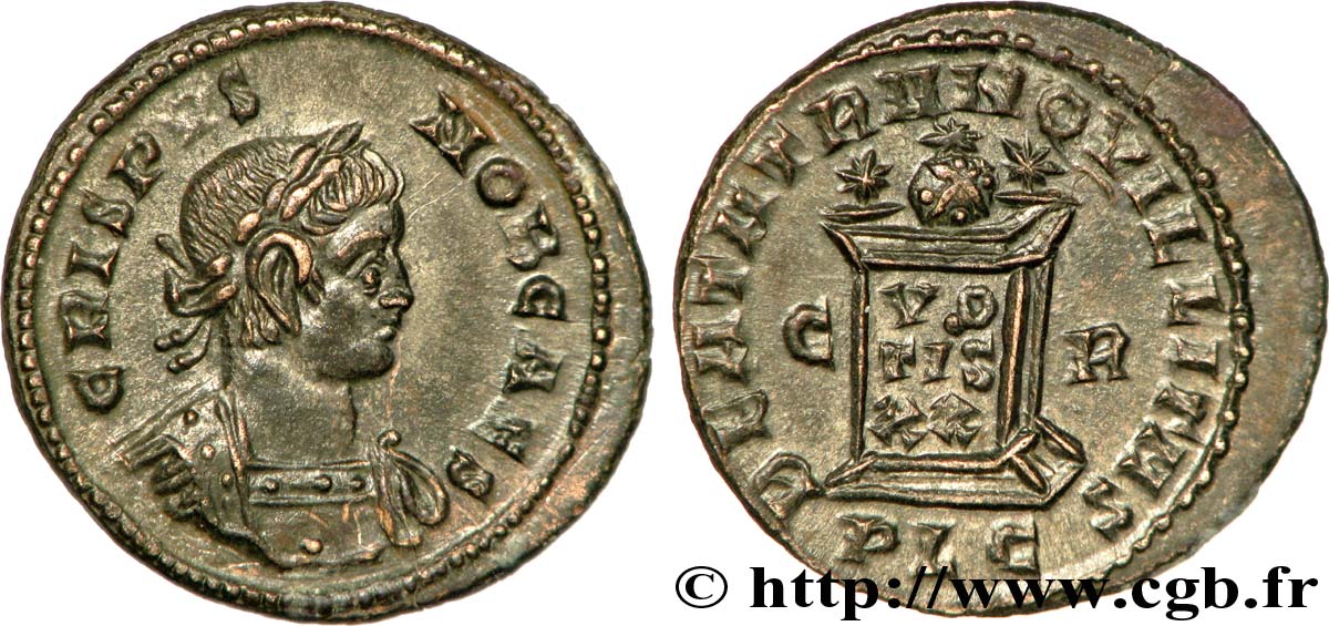 CRISPUS Centenionalis ou nummus FDC