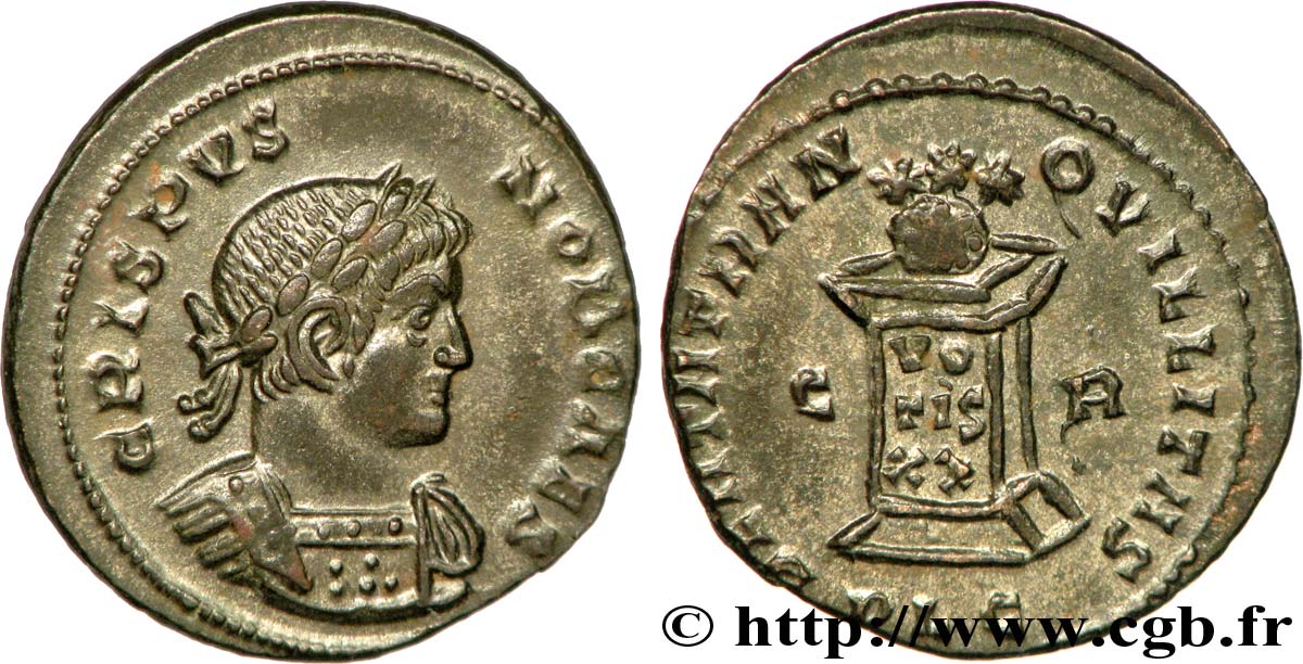 CRISPUS Centenionalis ou nummus FDC