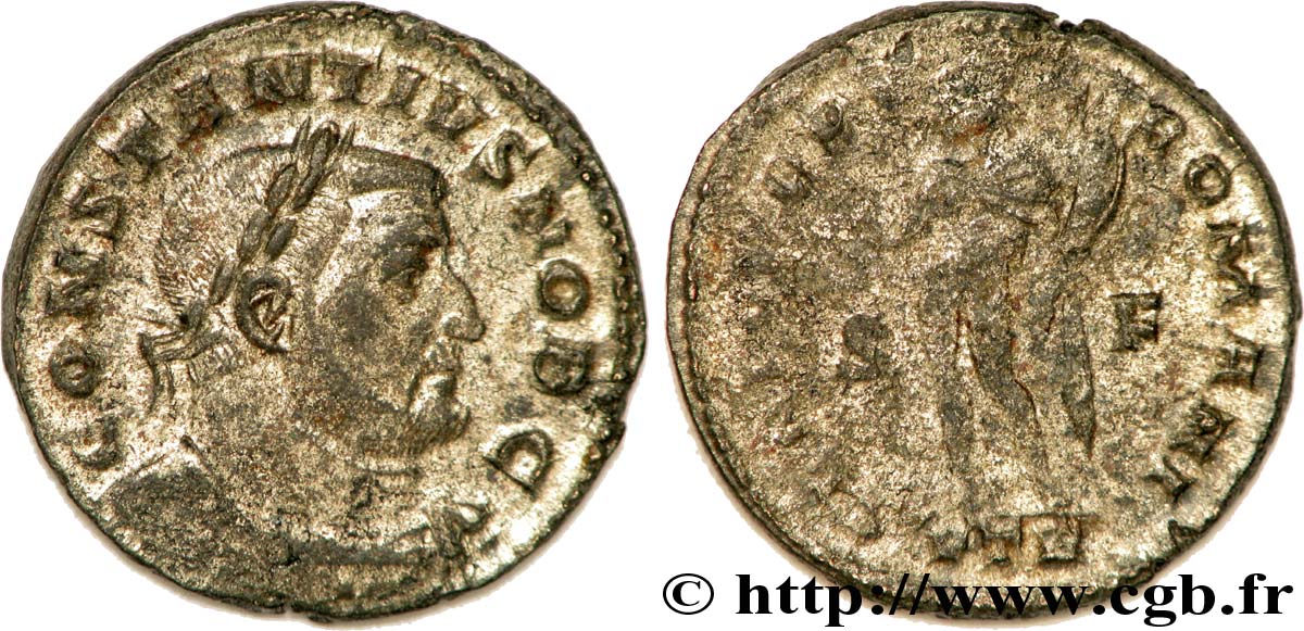 CONSTANCE Ier CHLORE Follis ou nummus TTB/TB+