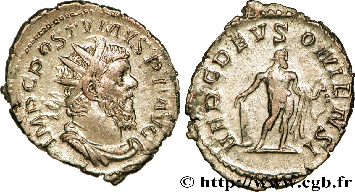 Monnaie Romaine Antoninien Postume - Victoria, 261 Ap. JC, Billon, RIC.89