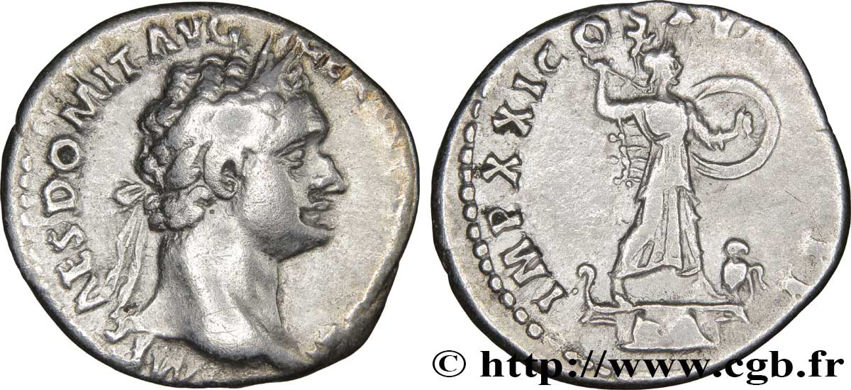 DOMITIANUS Denier VF