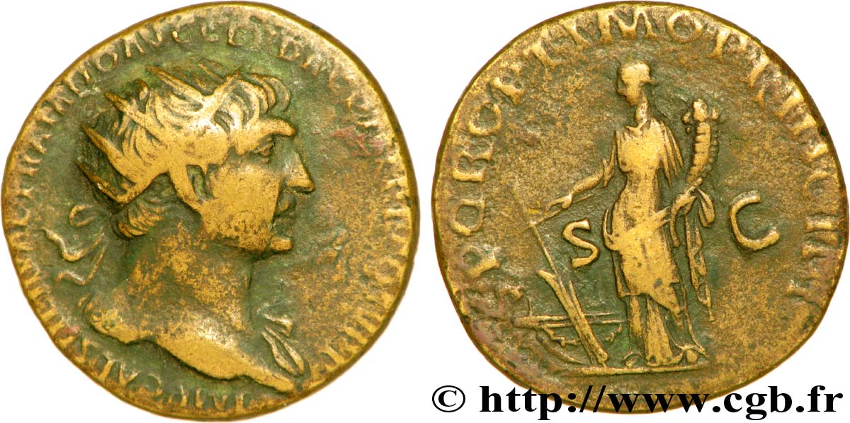 TRAJAN Dupondius TB+