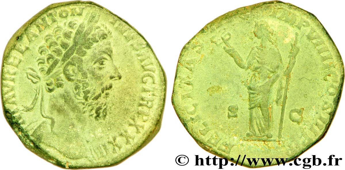 MARC AURÈLE Sesterce TTB+