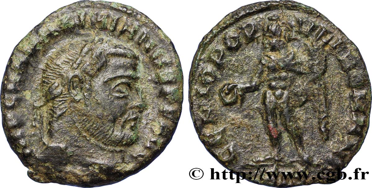 MAXIMIEN HERCULE Quart de follis ou quart de nummus TTB