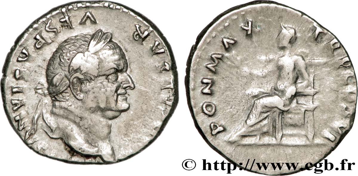 VESPASIEN Denier TTB+/TTB