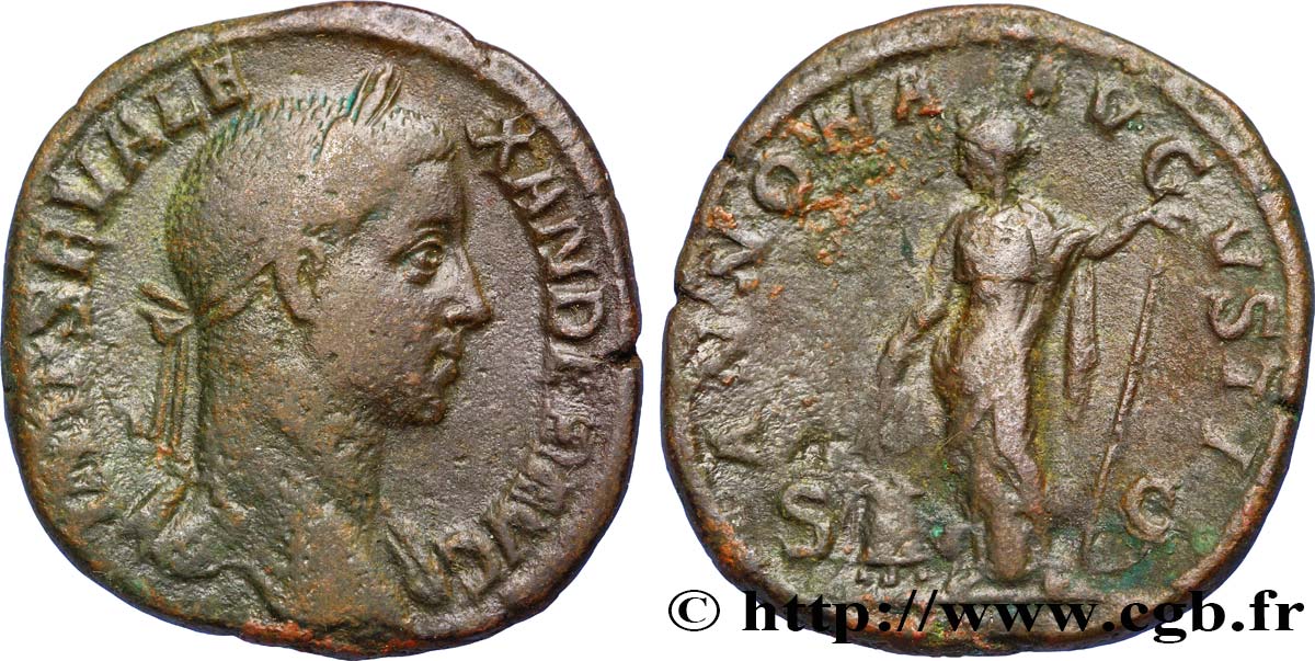 ALEXANDRE SÉVÈRE Sesterce TTB