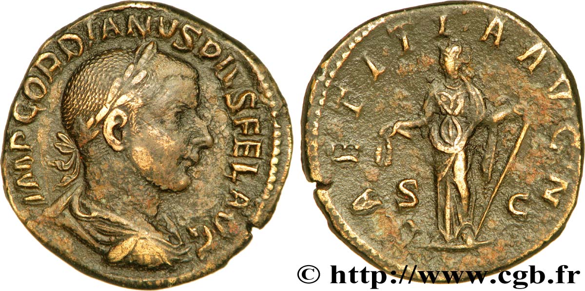 GORDIEN III Sesterce TB+