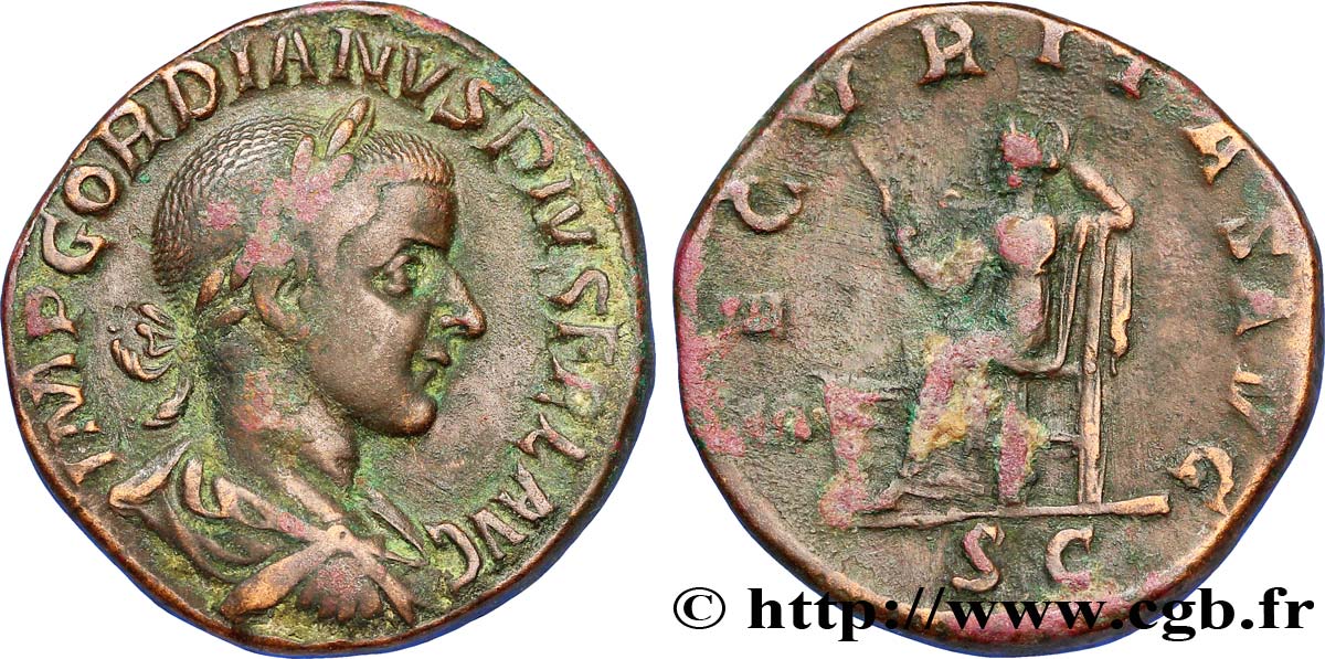 GORDIEN III Sesterce TTB