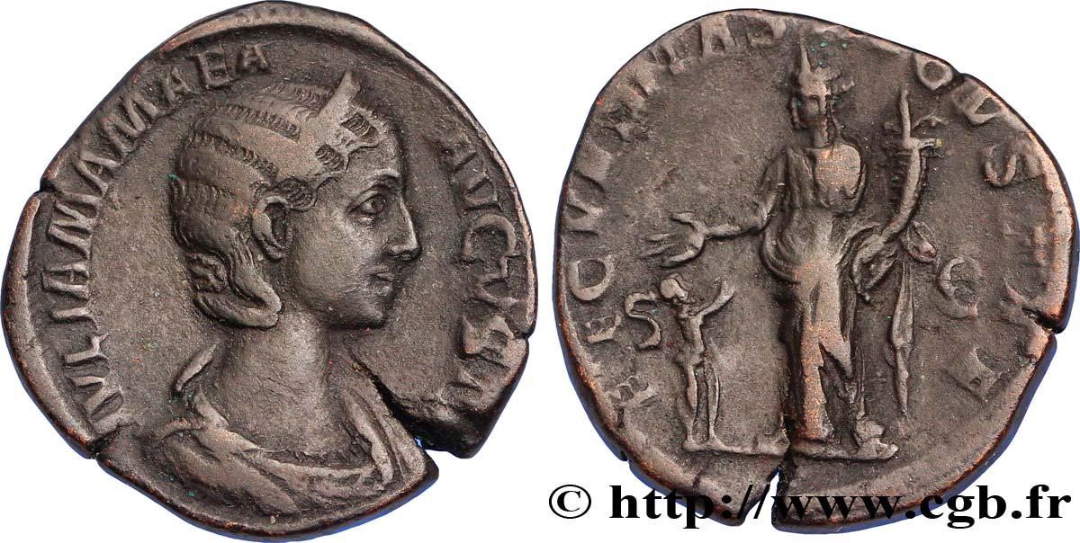 JULIA MAMÉE Sesterce TTB+