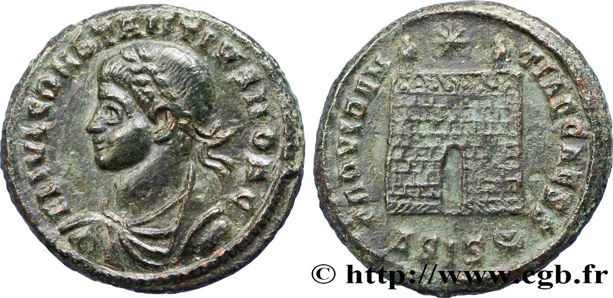 CONSTANTIN II Centenionalis ou nummus SUP