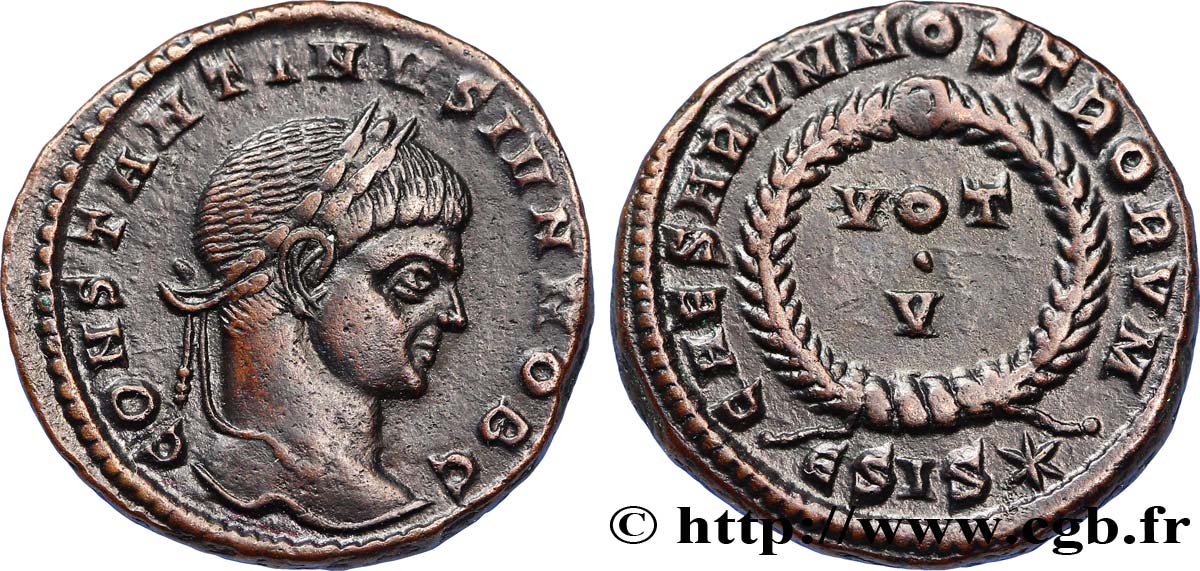 CONSTANTIN II Centenionalis ou nummus SUP