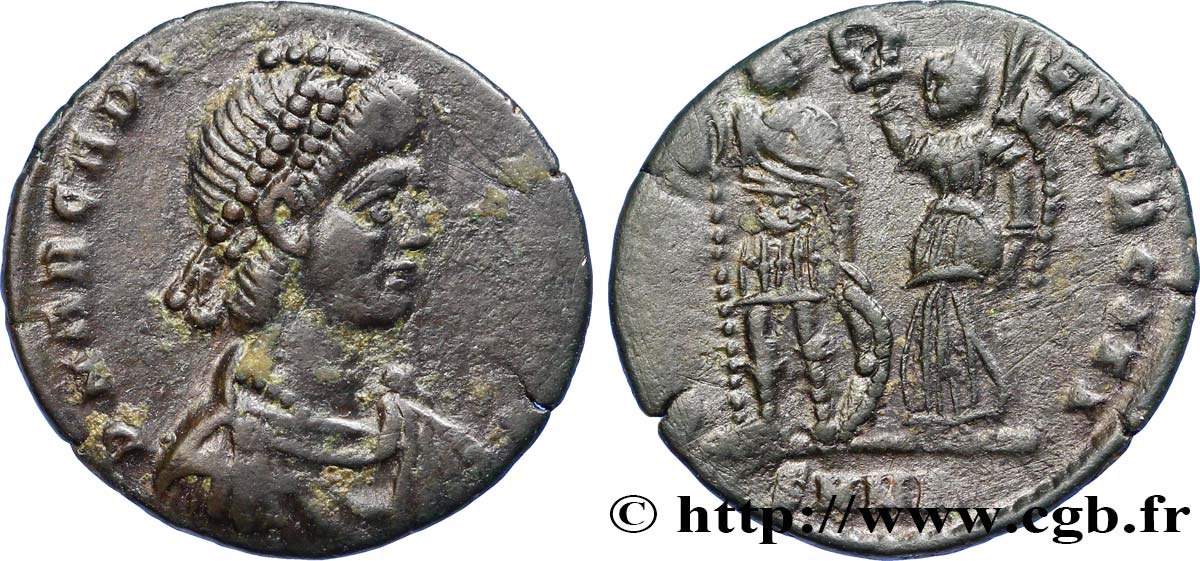 ARCADIUS Nummus, (PB, Æ 3) TTB+