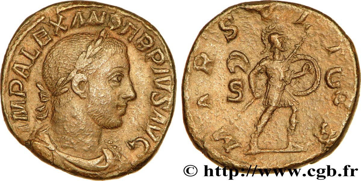 ALEXANDRE SÉVÈRE Sesterce TTB+
