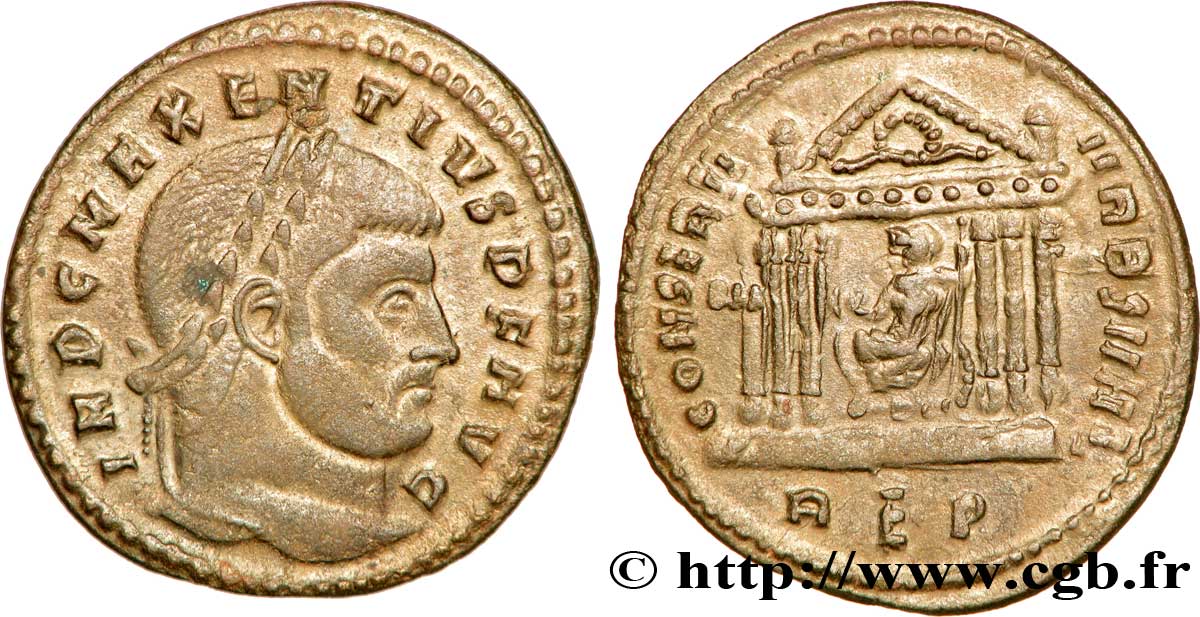 MAXENCE Follis ou nummus SUP/TTB+