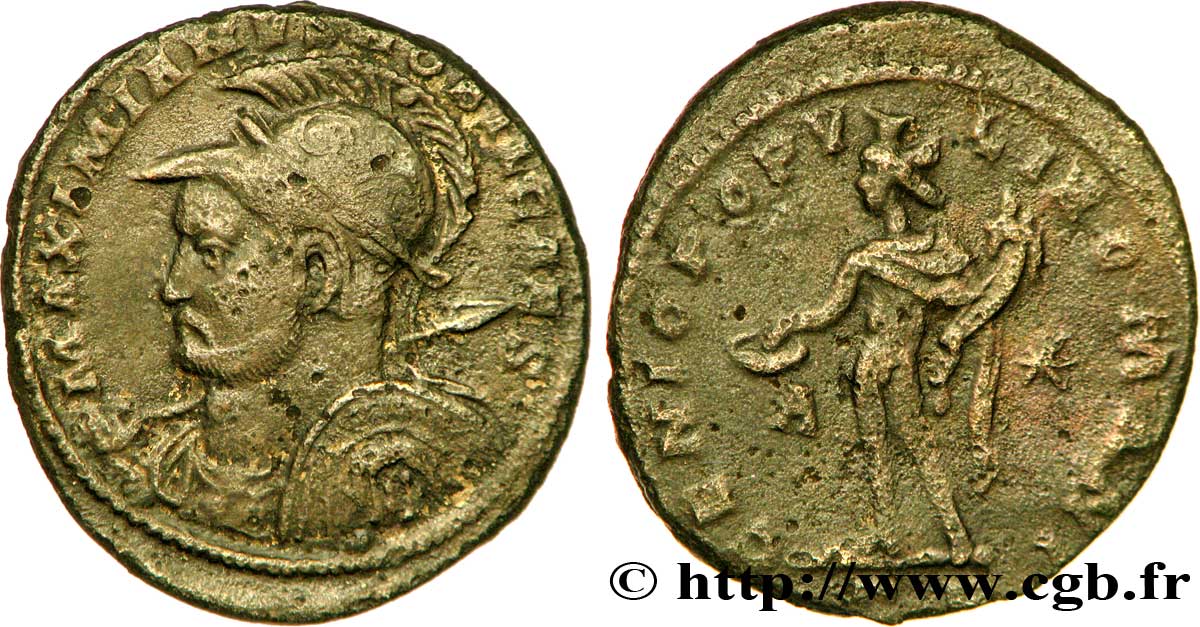 GALÈRE Follis ou nummus TTB