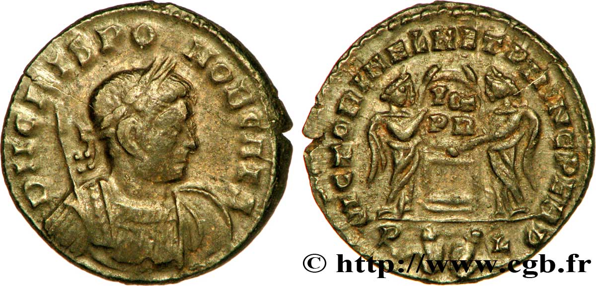 CRISPUS Centenionalis ou nummus TTB/SUP