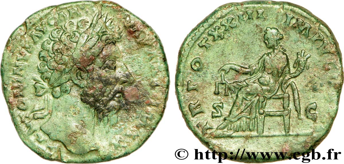 MARC AURÈLE Sesterce TTB+/SUP