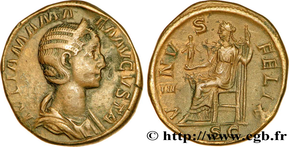 JULIA MAMÉE Sesterce TTB+