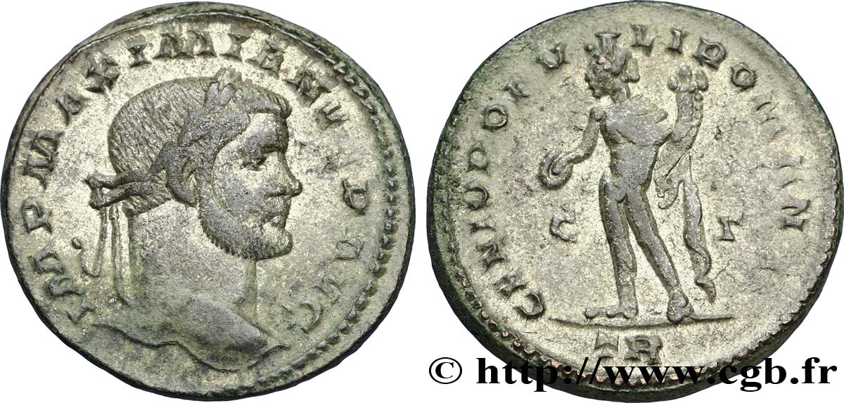 MAXIMIEN HERCULE Follis ou nummus TTB+