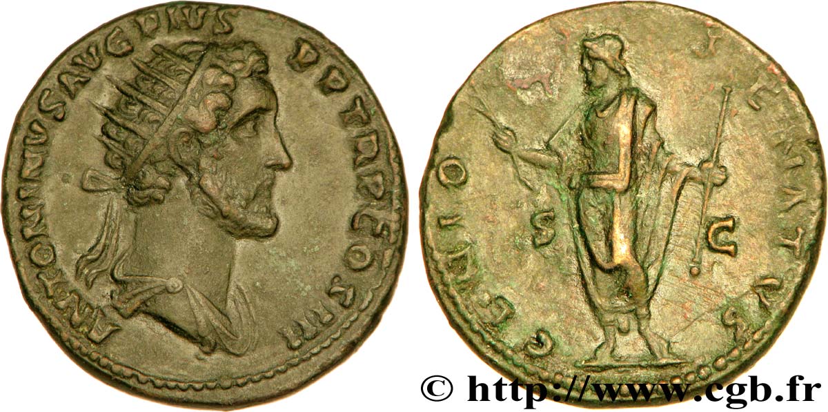 ANTONIN LE PIEUX Dupondius SUP/TTB+