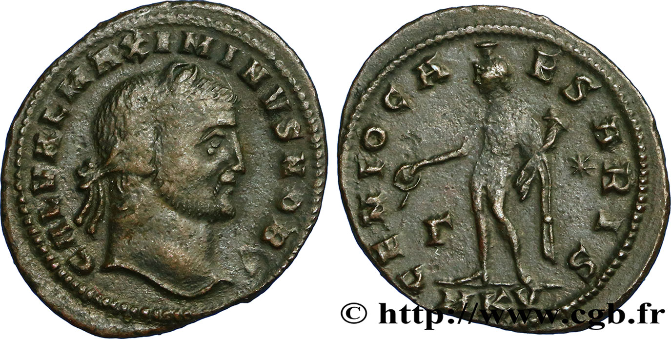 MAXIMIN II DAIA Follis ou nummus TTB