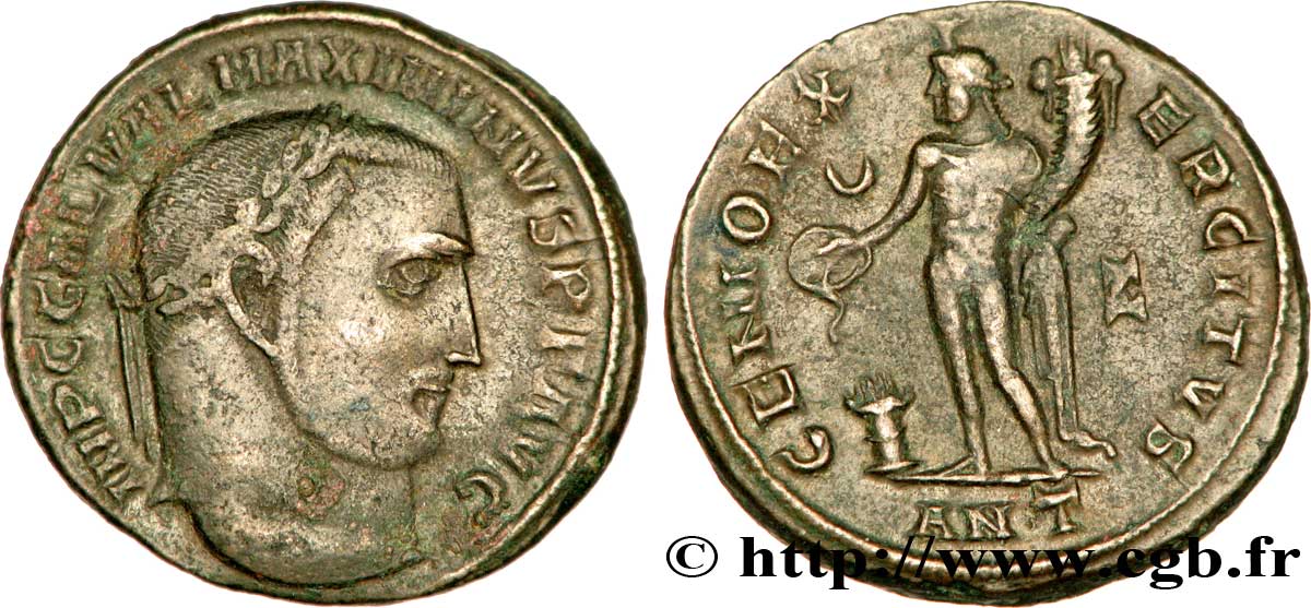 MAXIMIN II DAIA Follis ou nummus TTB
